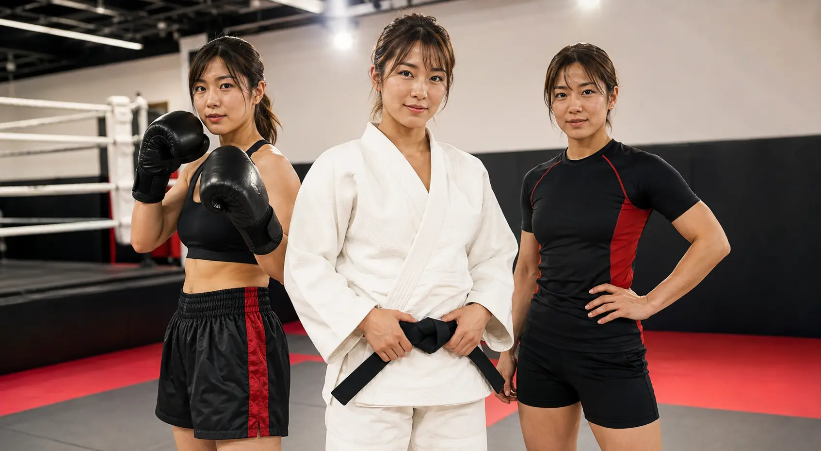 柔道・ボクシング・グラップリングに取り組む女性選手
